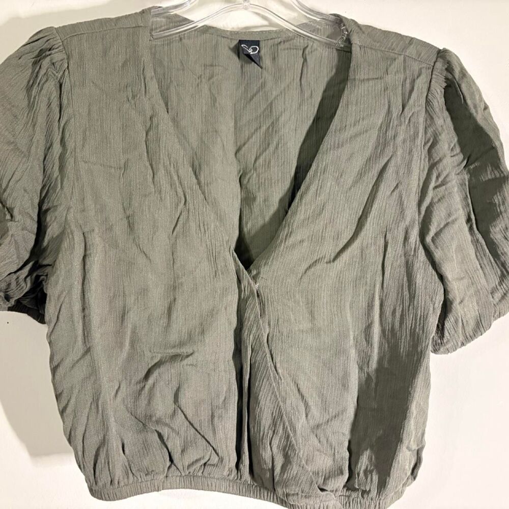 Windsor Women's Khaki and Green Blouse